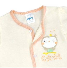FIFFY COOL OWL LONG SLEEVE + LONG PANT VEST SUIT BAJU BAYI (4026020)