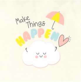 FIFFY MAKE THINGS HAPPEN T-SHIRT SUIT BAJU BAYI (4026025)