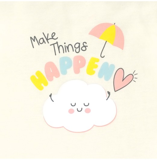FIFFY MAKE THINGS HAPPEN T-SHIRT SUIT BAJU BAYI (4026025)