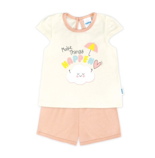 FIFFY MAKE THINGS HAPPEN T-SHIRT SUIT BAJU BAYI (4026025)