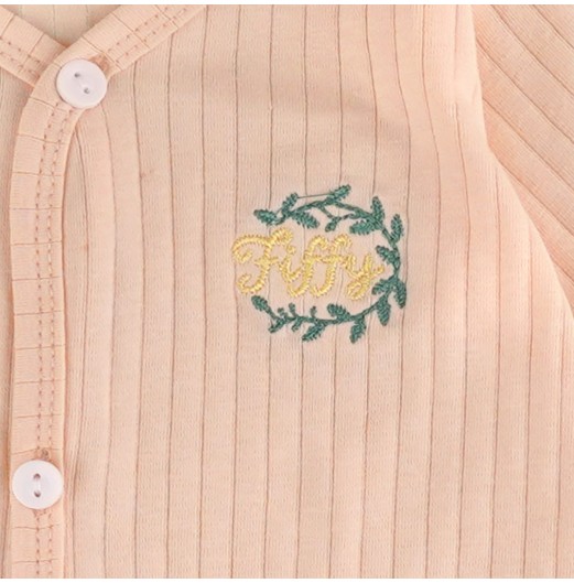 FIFFY SOFT RIBBED SHORT SLEEVE VEST + LONG PANT SUIT(4026809)