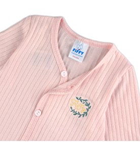 FIFFY SOFT RIBBED LONG SLEEVE VEST + LONG PANTS SUIT BAJU BAYI (4026810)