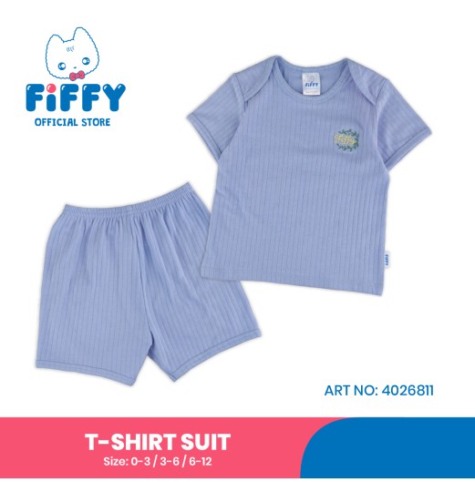 FIFFY SOFT RIBBED T-SHIRT SUIT(4026811)