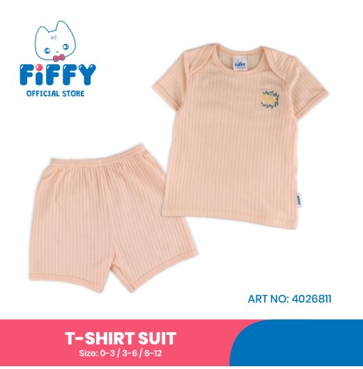 FIFFY SOFT RIBBED T-SHIRT SUIT(4026811)