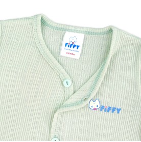 FIFFY SOFT RIBBED SHORT SLEEVE VEST + SHORT PANTS SUIT BAJU BAYI (4026815)