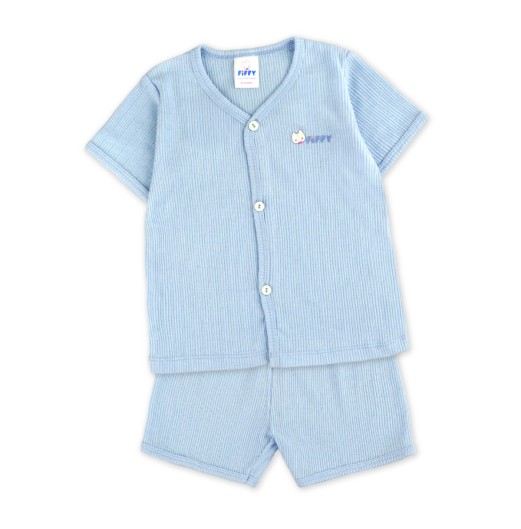 FIFFY SOFT RIBBED SHORT SLEEVE VEST + SHORT PANTS SUIT BAJU BAYI (4026815)