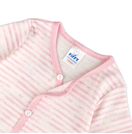 FIFFY STRIPE SHORT SLEEVE VEST + SHORT PANTS SUIT BAJU BAYI (4026822)