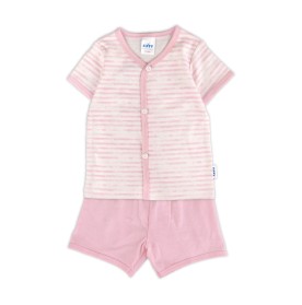FIFFY STRIPE SHORT SLEEVE VEST + SHORT PANTS SUIT BAJU BAYI (4026822)