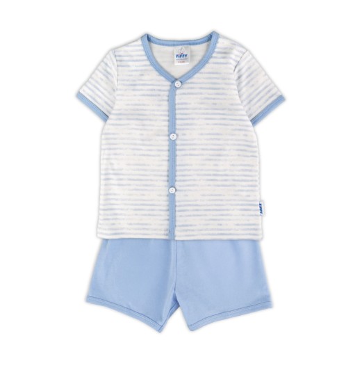 FIFFY STRIPE SHORT SLEEVE VEST + SHORT PANTS SUIT BAJU BAYI (4026822)
