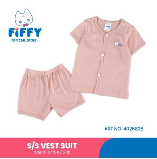 FIFFY CLASSIC SHORT SLEEVE VEST + SHORT PANTS SUIT BAJU BAYI (4026828) FIFFY CLASSIC SHORT SLEEVE VEST + SHORT PANTS SUIT BAJU BAYI (4026828)