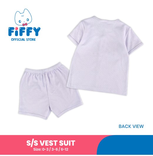 FIFFY CLASSIC SHORT SLEEVE VEST + SHORT PANTS SUIT BAJU BAYI (4026828) FIFFY CLASSIC SHORT SLEEVE VEST + SHORT PANTS SUIT BAJU BAYI (4026828)