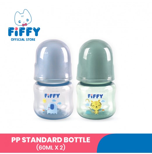 FIFFY BABY TWIN PACK FEEDING BOTTLE - 2OZ / 60ML (98-173)