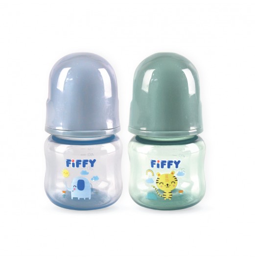 FIFFY BABY TWIN PACK FEEDING BOTTLE - 2OZ / 60ML (98-173)