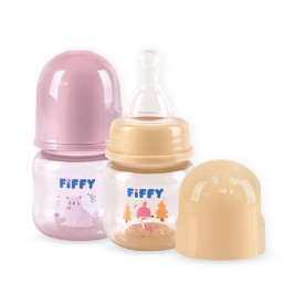 FIFFY BABY TWIN PACK FEEDING BOTTLE - 2OZ / 60ML (98-173)