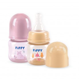 FIFFY BABY TWIN PACK FEEDING BOTTLE - 2OZ / 60ML (98-173)