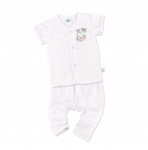 FIFFY LOVE IT SHORT SLEEVE VEST + LONG PANT SUIT