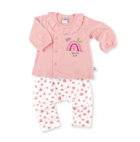 FIFFY RAINBOW LOVE LONG SLEEVE VEST SUIT