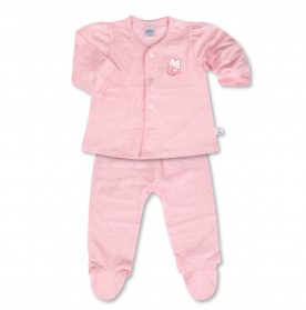 FIFFY SMILING BABY LONG SLEEVE VEST+ LEGGY SUIT