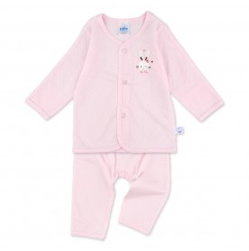 FIFFY STRAWBERRY RABBIT LONG SLEEVE VEST SUIT