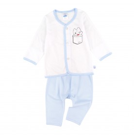 FIFFY CUTE POCKET LONG SLEEVE VEST SUIT