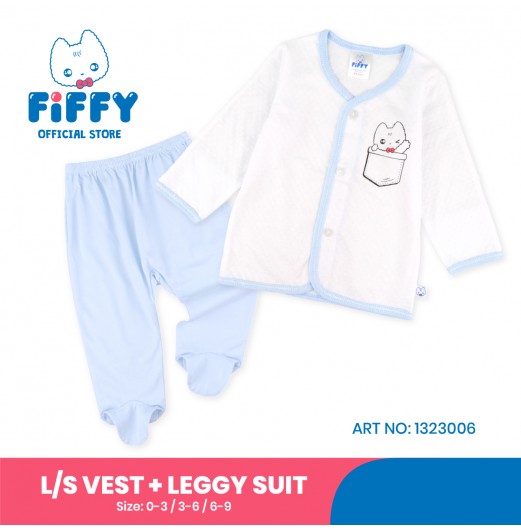 FIFFY CUTE POCKET LONG VEST + LEGGY SUIT