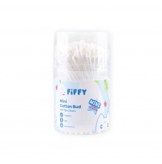FIFFY MINI COTTON BUD DRUM 200TIP (100PCS) 18154