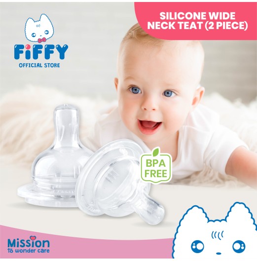 Teats & Nipples - FIFFY WIDE NECK TEATS (2PCS) Teats & Nipples - FIFFY WIDE NECK TEATS (2PCS)