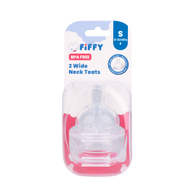 FIFFY SILICONE WIDE NECK TEATS (2PCS)