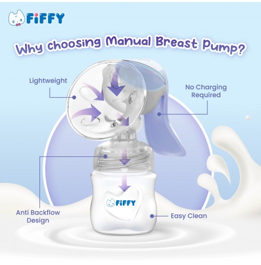 FIFFY BREAST PUMP MANUAL 120ML/4oz (18240)