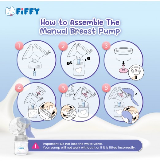 FIFFY BREAST PUMP MANUAL 120ML/4oz (18240)