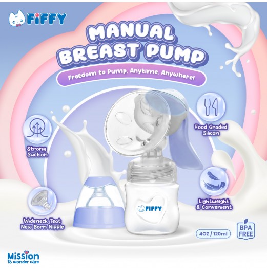 FIFFY BREAST PUMP MANUAL 120ML/4oz (18240)