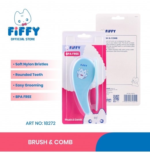 FIFFY BABY BRUSH & COMB SET (18272)
