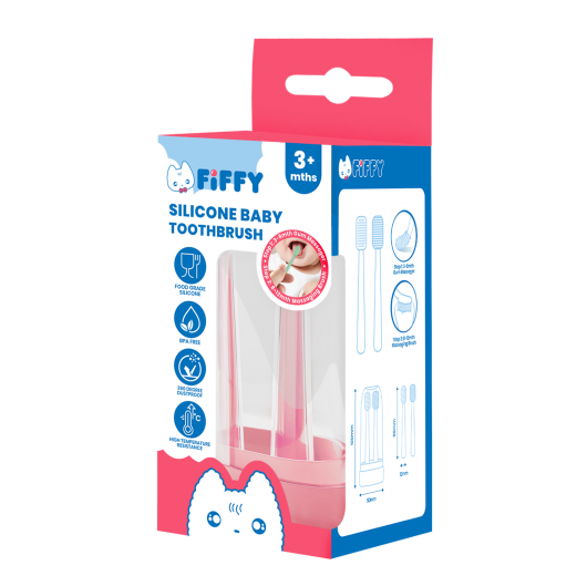 FIFFY SILICONE BABY TOOTHBRUSH