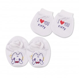 FIFFY MITTENS & BOOTEES (1 PAIR)