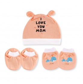 FIFFY SET BONET BAYI ADORABLE BONNET SET (2133)