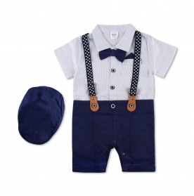 FIFFY INTELLIGENT PRINCE ROMPER SUIT WITH HAT