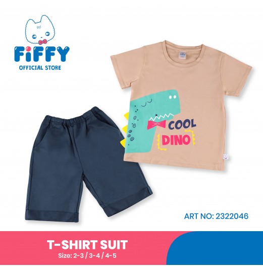 FIFFY HANDSOME DINO T-SHIRT SUIT