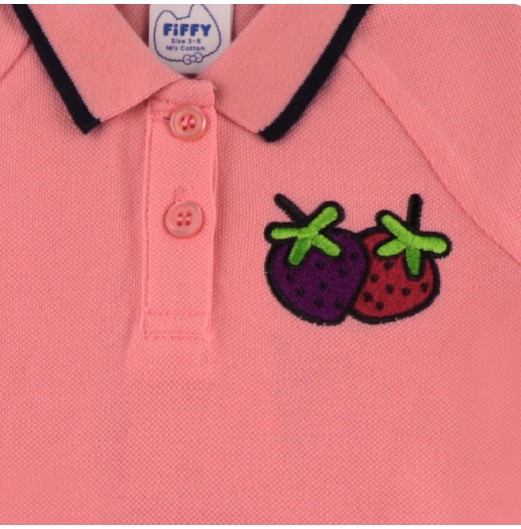 FIFFY SWEETY STRAWBERRY POLO DRESS