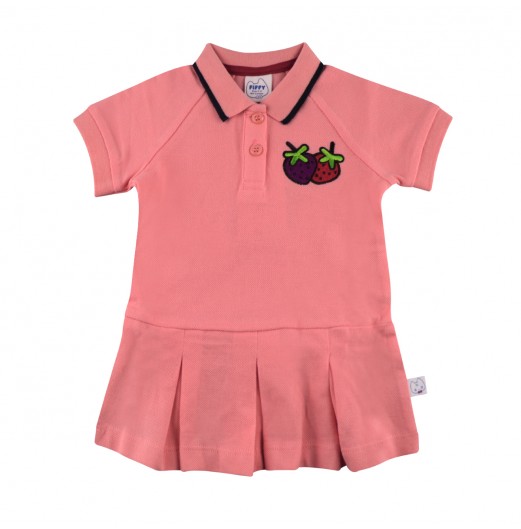 FIFFY SWEETY STRAWBERRY POLO DRESS