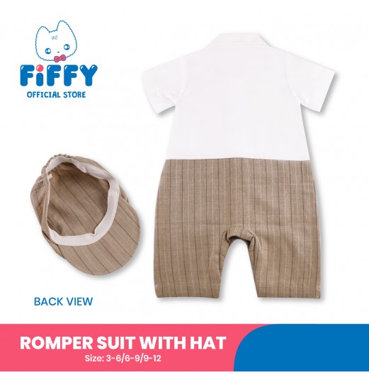 FIFFY HANDSOME DETECTIVE ROMPER SUIT WITH HAT