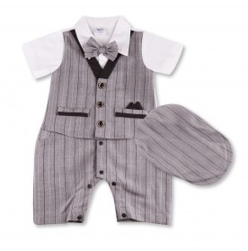 FIFFY HANDSOME DETECTIVE ROMPER SUIT WITH HAT