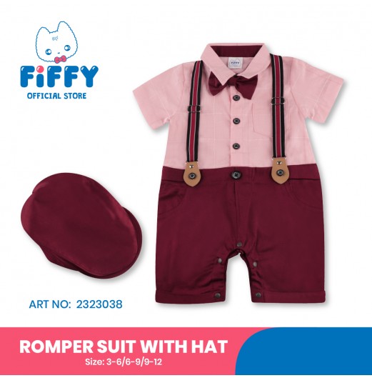 FIFFY SMART BEAU ROMPER SUIT WITH HAT
