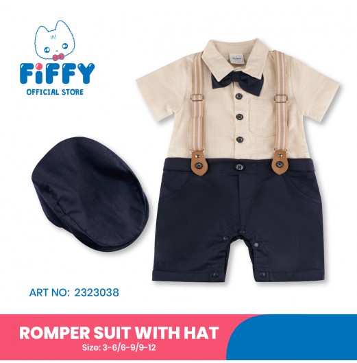 FIFFY SMART BEAU ROMPER SUIT WITH HAT