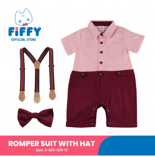 FIFFY SMART BEAU ROMPER SUIT WITH HAT