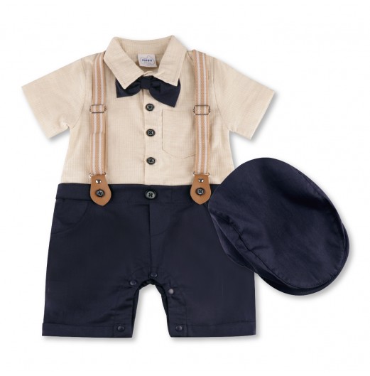 FIFFY SMART BEAU ROMPER SUIT WITH HAT