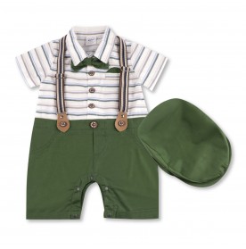 FIFFY GENTLE BOY ROMPER SUIT WITH HAT