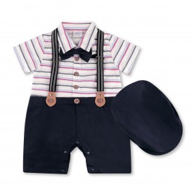 FIFFY GENTLE BOY ROMPER SUIT WITH HAT