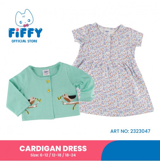 FIFFY ELEGANT BIRD CARDIGAN DRESS