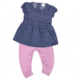 FIFFY COMELY DOTS LEGGING SUIT