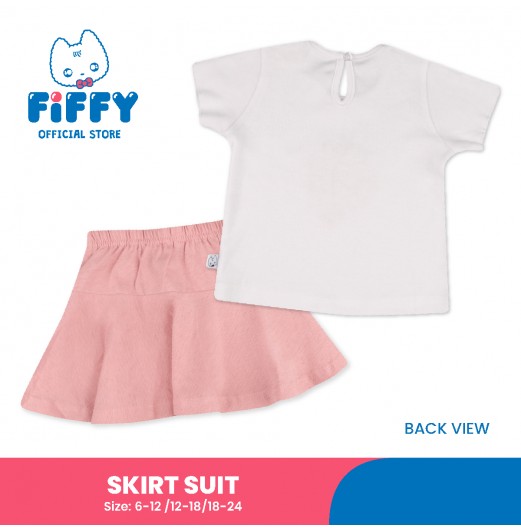 FIFFY STRAWBERRY SKIRT SUIT